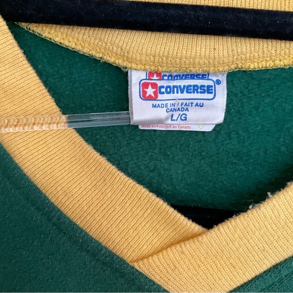 Vintage 80s Converse All Star Short Sleeve Sweatshirt - Picture 4 of 6